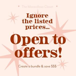 πͺ
Ignore prices! Send me an offer if you donβt like the price. π«Ά